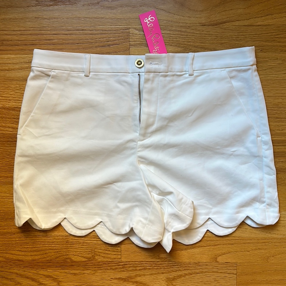 Lilly Pulitzer Buttercup High Rise Short White NWT Size 16